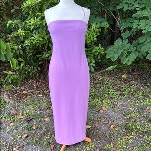 e by egreis lavender midi dress, size large